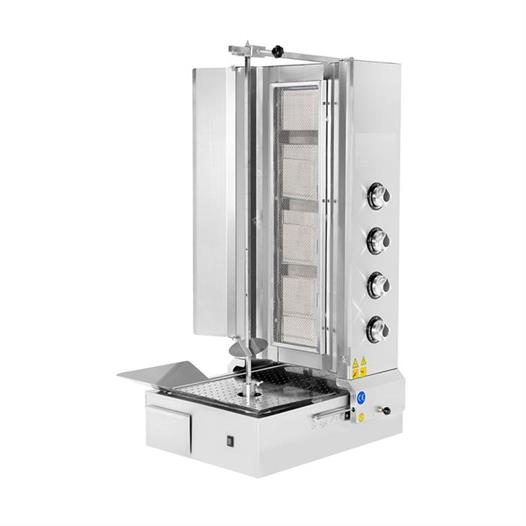 CSA Karacasan  Doğalgazlı 4 Radyanlı Alttan Motorlu Döner Ocağı Makinesi