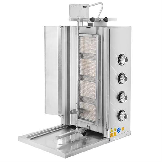 CSA Karacasan  Doğalgazlı 4 Radyanlı Üstten Motorlu Döner Ocağı Makinesi