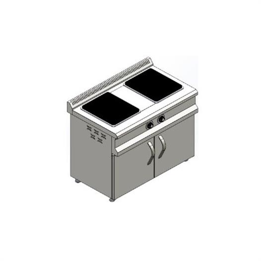 CSA Karacasan 100 Cm Elektrikli 2 Li Dolaplı Ocak