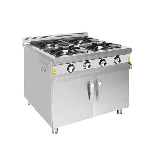 CSA Karacasan 100x100 Cm Tüplü 4 Lü Dolaplı Ocak