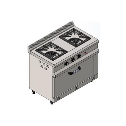 CSA Karacasan 100x60 Cm 2+1 Tüplü 2 Li Kuzine Ocak