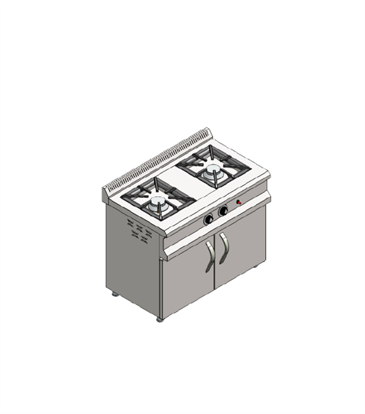 CSA Karacasan 100x60 Cm Doğalgazlı 2 Li Dolaplı Ocak