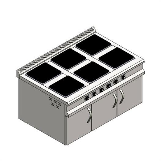 CSA Karacasan 150 Cm Elektrikli 6 Li Dolaplı Ocak