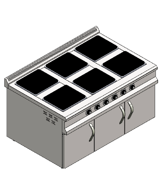 CSA Karacasan 150 Cm Elektrikli 6 Li Dolaplı Ocak