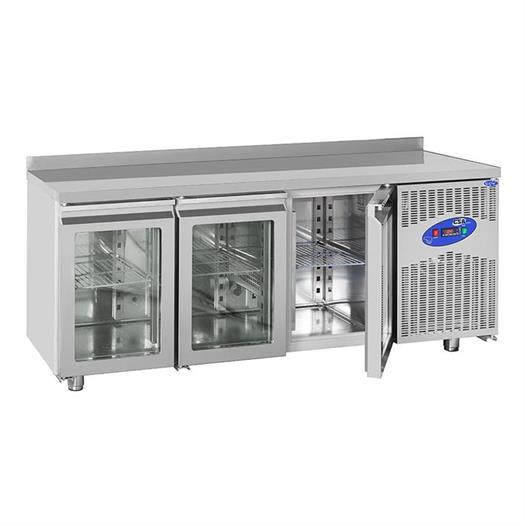CSA Karacasan 400 Lt Üç Kapılı 600Lük Tezgah Tipi Buzdolabı(430 Çelik)