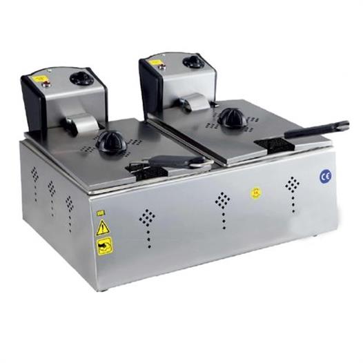 CSA Karacasan 5000 Wat Çiftli 5+5 Litre Elektrikli Fritöz