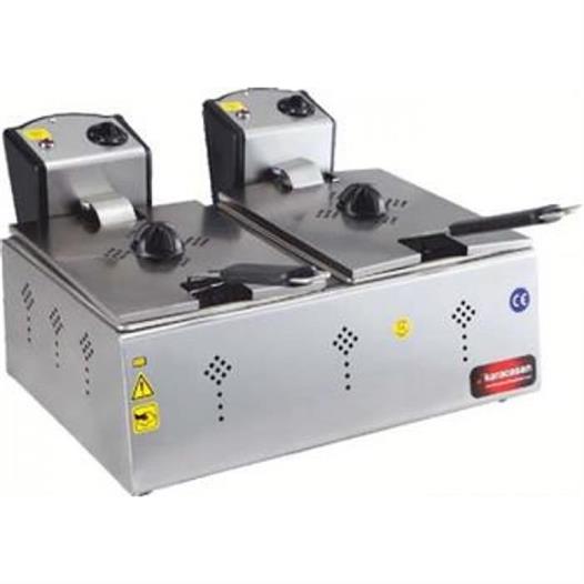 CSA Karacasan 5000 Wat Çiftli 5+5 Litre Elektrikli Fritöz