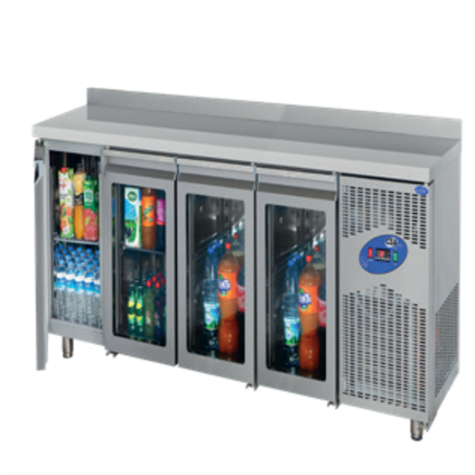 CSA Karacasan 632 Lt (430 Çelik) 240 cm Dört Kapılı 700Lük Tezgah Tipi Buzdolabı