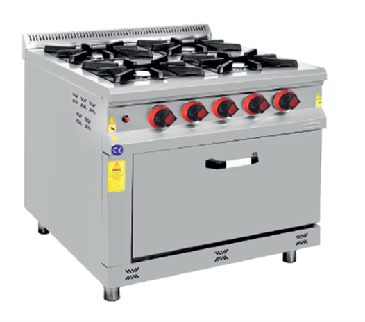 CSA Karacasan 80x80 Cm 4+1 Doğalgazlı Kuzine Ocak