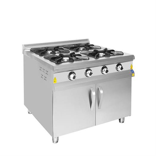 CSA Karacasan 80x80 Cm Tüplü 4 Lü Dolaplı Ocak