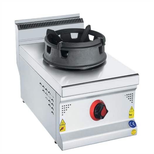 CSA Karacasan 900 Seri Set Üstü 40 cm Tek Gözlü Tüplü Wok Ocak