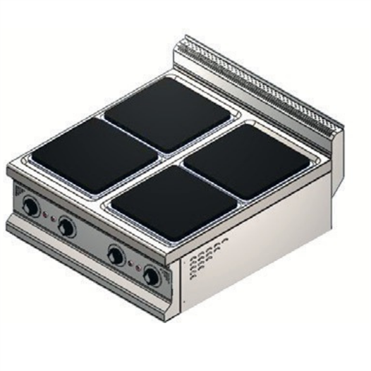 CSA Karacasan 900 Seri Set Üstü 80 cm 4 Gözlü Elektrikli Ocak