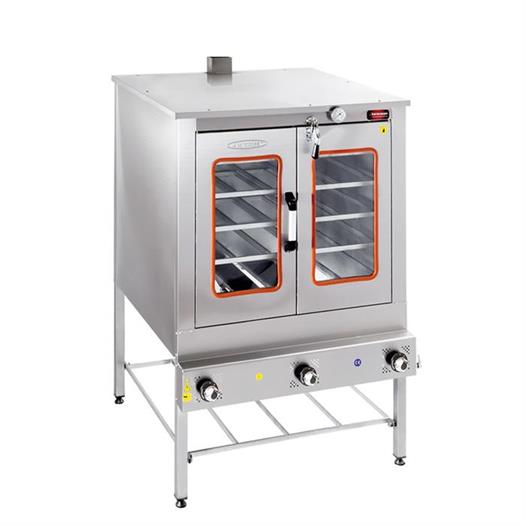 CSA Karacasan Çift Kapılı 100x100Cm Tüplü Pasta Börek Fırını