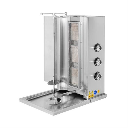 CSA Karacasan Doğalgazlı 3 Radyanlı Döner Ocağı Makinesi