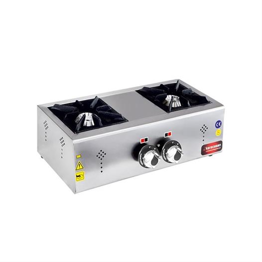 CSA Karacasan Doğalgazlı Çiftli 2 Gözlü Mini Set Üstü Ocak