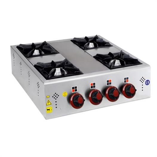 CSA Karacasan Doğalgazlı Dörtlü 4 Gözlü Mini Set Üstü Ocak