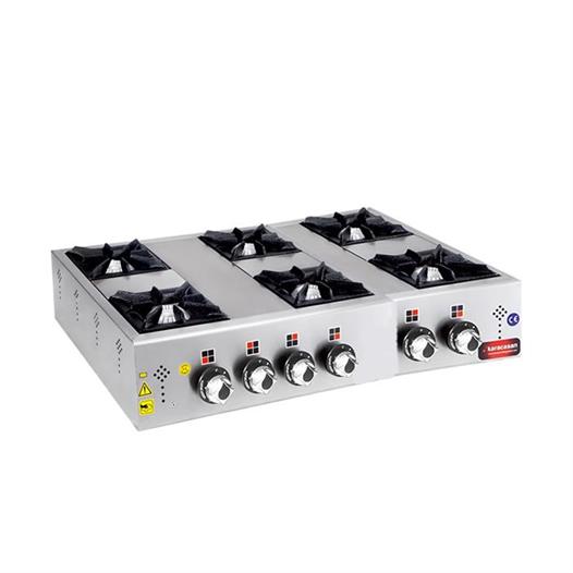 CSA Karacasan Tüplü Altılı 6 Gözlü Mini Set Üstü Ocak