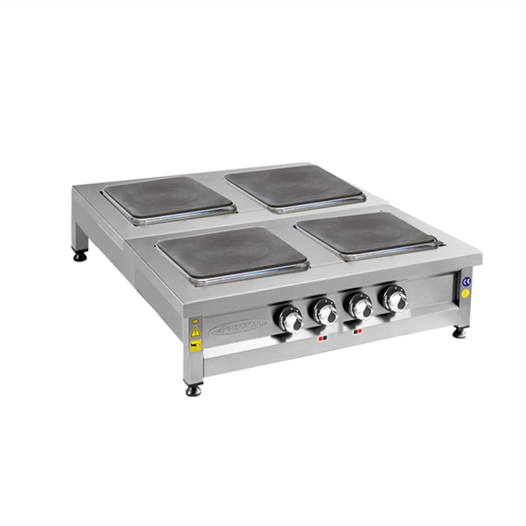 CSA Karacasan Set Üstü Dörtlü 4 Gözlü Elektrikli Ocak