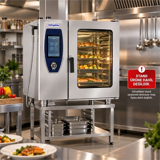Öztiryakiler Doğalgazlı Konveksiyonlu Kombi Fırın GN 2/1 - 10 Tepsi 380V