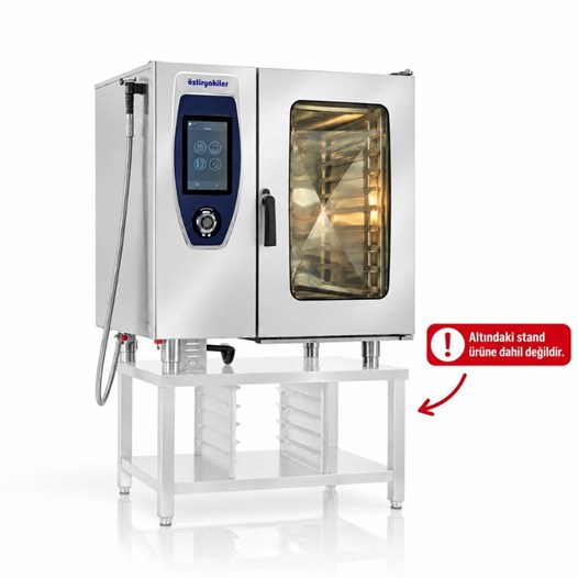 Öztiryakiler Elektrikli Konveksiyonlu Kombi Fırın GN 1/1 - 10 Tepsi 380V