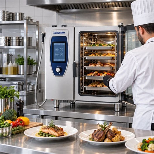 Öztiryakiler Elektrikli Konveksiyonlu Kombi Fırın GN 1/1 - 10 Tepsi 380V