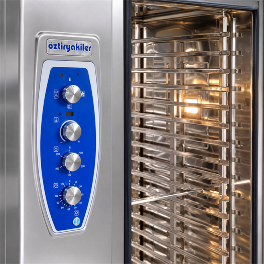 Öztiryakiler Elektrikli Konveksiyonlu Fırın GN 2/1 - 20 Tepsi Kit Arabalı 380V