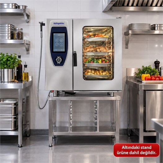 Öztiryakiler Elektrikli Konveksiyonlu Kombi Fırın GN 1/1 - 10 Tepsi 380V