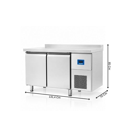 Öztiryakiler TAG 270 NMV 2 Kapılı  Tezgah Tip Buzdolabı 301 Litre 304 Çelik