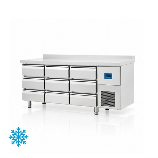 Öztiryakiler TAG 370 LMV 9 Çekmece Tezgah Tip Derin Dondurucu 457 Litre 430 Çelik