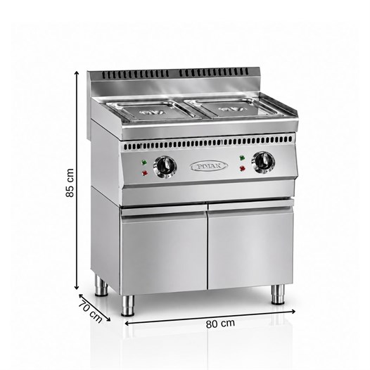 Pimak Elektrikli Bain Marie 700 Seri 2x1 / 1 GN Dolaplı 80 x 70 x 85 (cm)