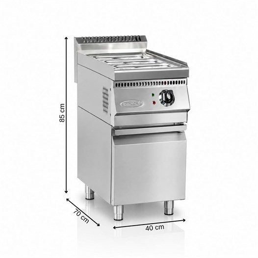 Pimak Elektrikli Bain Marie 700 Seri 3x1/3 GN Dolaplı 40 x 70 x 85 (cm)