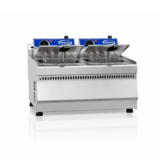 Pimak Elektrikli Ekonomik Model Fritöz 10 +10 LT 60 x 60 x 30 (cm)