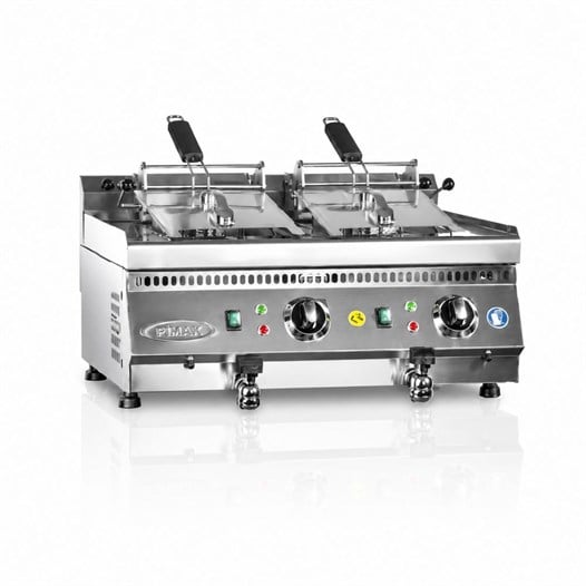 Pimak Elektrikli Fritöz 700 Seri 12 + 12 LT 80 x 70 x 85 (cm)