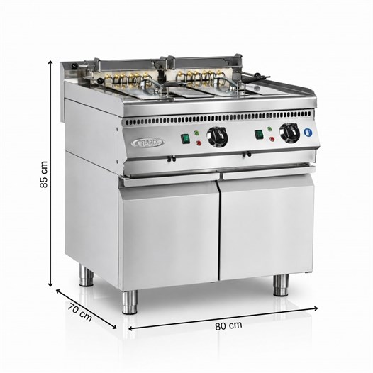 Pimak Elektrikli Fritöz 700 Seri 12+12 LT Dolaplı 80 x 70 x 85 (cm)