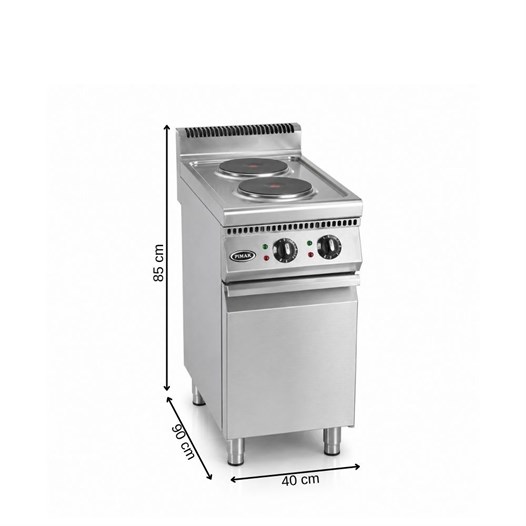 Pimak Elektrikli Ocak 900 Seri 2 Gözlü 80 x 90 x 85 (cm)