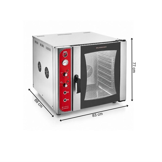 Silverinox Elektrikli Patiseri Fırın 40X60 Cm - 6 Tepsi 380V