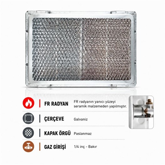 Pimak Fransız Tip Radyan Taşı 23x17x10 (cm) 