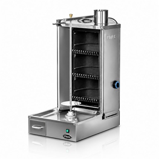 Pimak Kömürlü Döner Makinesi 3 Radyan Motorlu