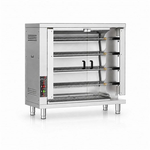 Pimak Radyanlı Piliç Çevirme Makinesi Tüplü 24 Piliç