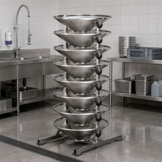 Pimak Robot Döner Konik Yıkama Arabası Ekipmanları