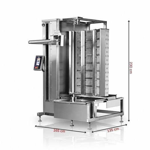 Pimak Robot Döner Makinaları 8+8+8 Radyanlı Doğalgazlı