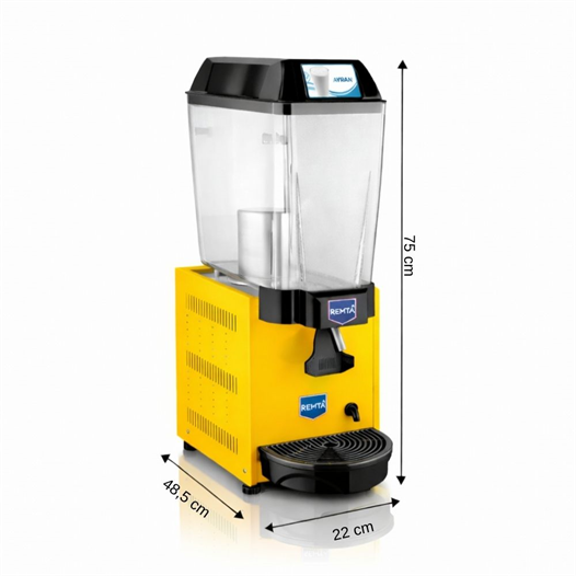 Remta 20 Litre Tekli Ayran Soğutucu Sarı - ST11