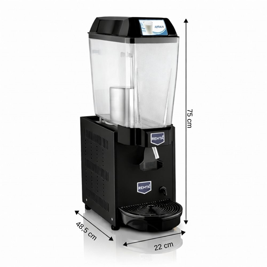 Remta 20 Litre Tekli Ayran Soğutucu Siyah - ST11