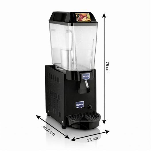Remta 20 Litre Tekli Şerbet Soğutucu Siyah - ST10