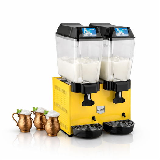 Remta 20+20 Litre Çiftli Karıştırıcılı Ayran Soğutucu Sarı - ST14
