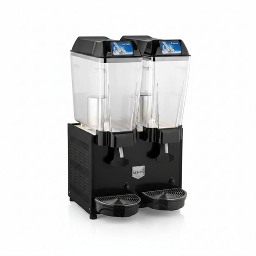 Remta 20+20 Litre Çiftli Karıştırıcılı Ayran Soğutucu Siyah - ST14