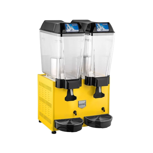 Remta 20+20 Litre Çiftli Karıştırıcılı Ayran Soğutucu Sarı - ST14