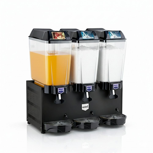 Remta 20+20+20 Litre Şerbet + Ayran + Ayran Soğutucu Siyah - ST19