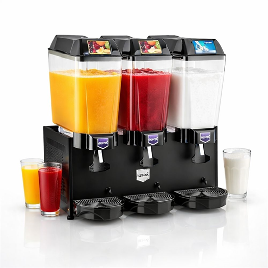 Remta 20+20+20 Litre Şerbet + Şerbet + Ayran Soğutucu Siyah - ST17