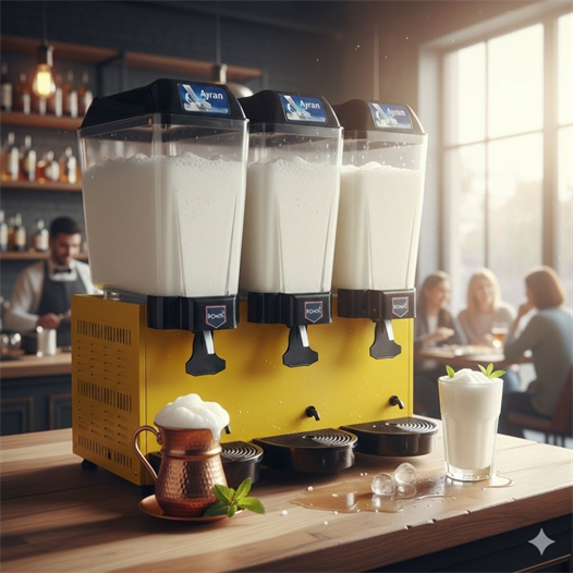 Remta 20+20+20 Litre Üçlü Karıştırıcılı Ayran Soğutucu Sarı- ST20